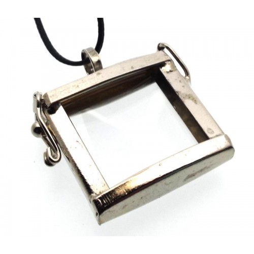 Glass Memory Rectangle Pendant